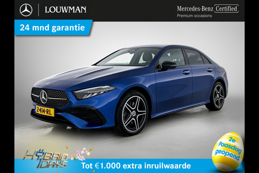 Mercedes-Benz A-Klasse 250 e AMG Plug-In Hybride AMG Line | Night Pakket | Trekhaak | Sfeerverlichting  | Achteruitrijcamera | Stuur en Stoelverwarming. MB-paasweekend