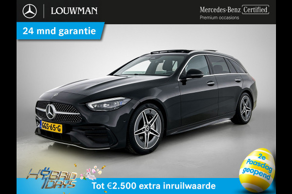 Mercedes-Benz C-Klasse Estate 180 Star Edition AMG Panoramadak elct. | 5 spaaks licht metalen velgen | Naviagtie | parking support met camera achter\| Inclusief 24 maanden Mercedes-Benz Certified garantie voor Europa.