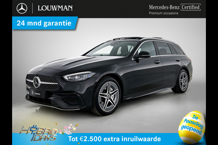 Mercedes-Benz C-Klasse Estate 300 e AMG Plug-In Hybride AMG Line | Trekhaak | Panorama Schuif-Kanteldak | Digital Licht | Rijassistentiepakket Plus incl. PRE-SAFE MB-paasweekend
