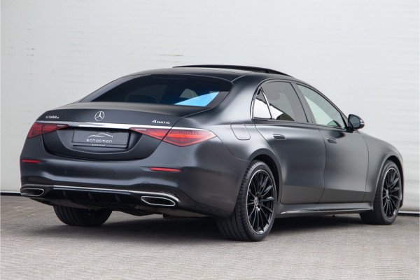Mercedes-Benz S-Klasse 580 e 4MATIC Lang AMG Premium, Designo Matzwart, Massage, Achterasbesturing, Airmatic