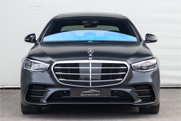 Mercedes-Benz S-Klasse 580 e 4MATIC Lang AMG Premium, Designo Matzwart, Massage, Achterasbesturing, Airmatic