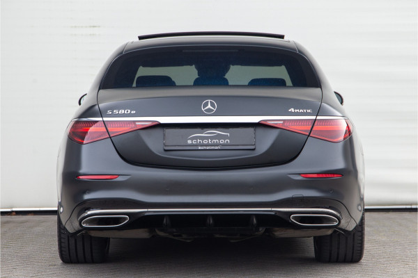Mercedes-Benz S-Klasse 580 e 4MATIC Lang AMG Premium, Designo Matzwart, Massage, Achterasbesturing, Airmatic
