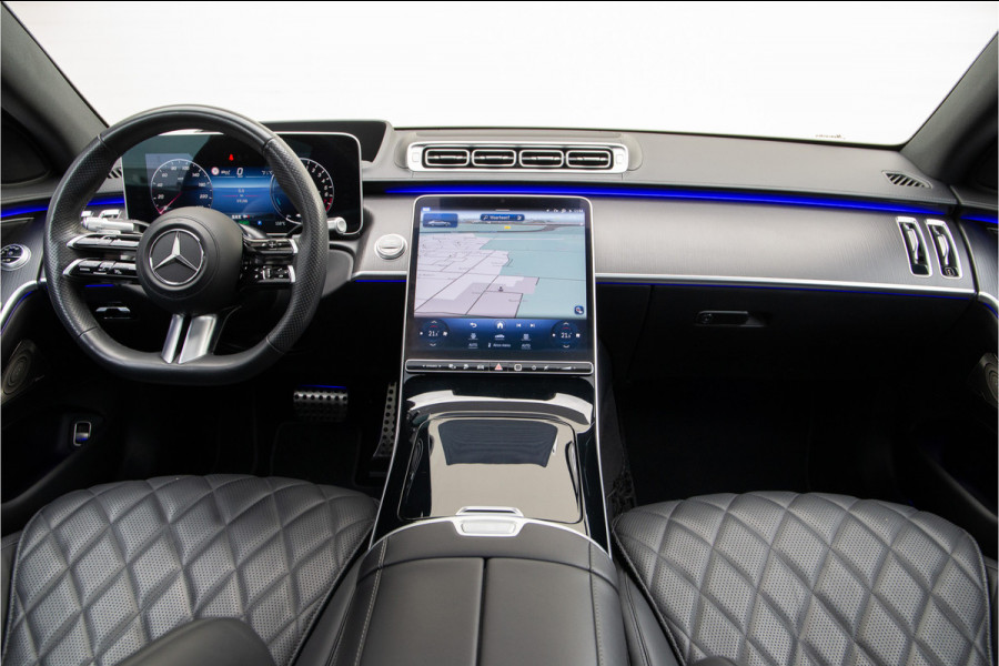 Mercedes-Benz S-Klasse 580 e 4MATIC Lang AMG Premium, Designo Matzwart, Massage, Achterasbesturing, Airmatic