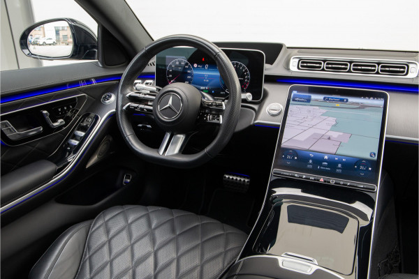 Mercedes-Benz S-Klasse 580 e 4MATIC Lang AMG Premium, Designo Matzwart, Massage, Achterasbesturing, Airmatic