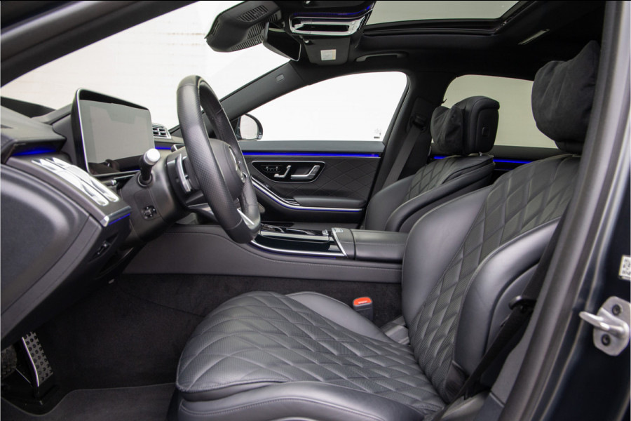 Mercedes-Benz S-Klasse 580 e 4MATIC Lang AMG Premium, Designo Matzwart, Massage, Achterasbesturing, Airmatic