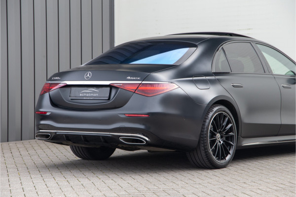 Mercedes-Benz S-Klasse 580 e 4MATIC Lang AMG Premium, Designo Matzwart, Massage, Achterasbesturing, Airmatic