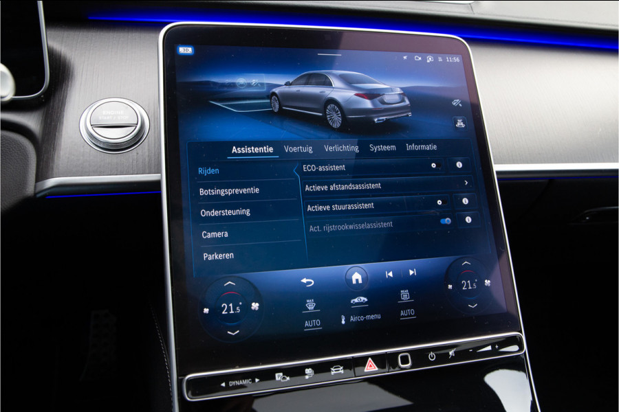 Mercedes-Benz S-Klasse 580 e 4MATIC Lang AMG Premium, Designo Matzwart, Massage, Achterasbesturing, Airmatic