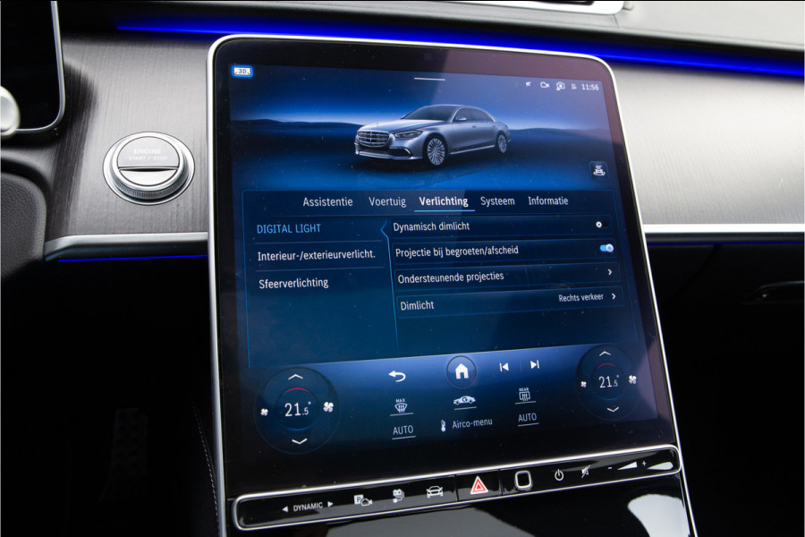 Mercedes-Benz S-Klasse 580 e 4MATIC Lang AMG Premium, Designo Matzwart, Massage, Achterasbesturing, Airmatic