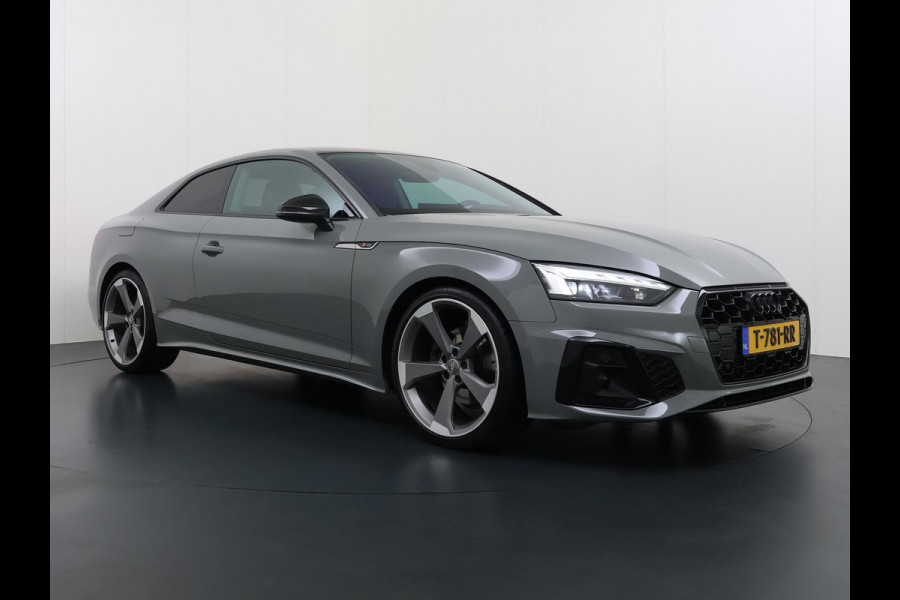 Audi A5 Coupé 40 TFSI S edition | S LINE IN- EN EXTERIEUR | TOPSTAAT! | 20 INCH| LEER| CAMERA| STOELVERWARMING| MATRIX LED| QUANTUM GRIJS