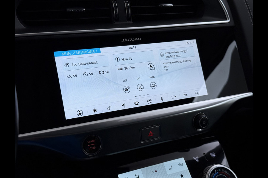 Jaguar I-PACE EV400 pk HSE First Edition 90 kWh AWD Pano-Dak Elektr.+Leer+Memory (Active-Air Suspension-)Luchtvering Matrix-LED Meridian®-Surr Lmv 20" DAB Bluetooth Led Stuur-Stoel-Achterbank-Voorruitverwarming Elek.Achterklep Zeer compleet, nieuwprijs € 106.646,- Origineel Nederlandse Auto