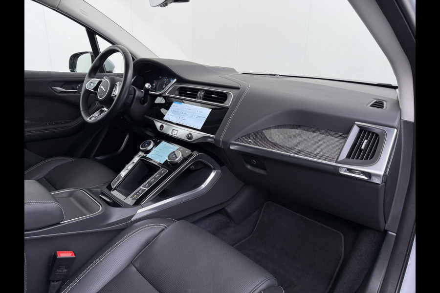 Jaguar I-PACE EV400 pk HSE First Edition 90 kWh AWD Pano-Dak Elektr.+Leer+Memory (Active-Air Suspension-)Luchtvering Matrix-LED Meridian®-Surr Lmv 20" DAB Bluetooth Led Stuur-Stoel-Achterbank-Voorruitverwarming Elek.Achterklep Zeer compleet, nieuwprijs € 106.646,- Origineel Nederlandse Auto