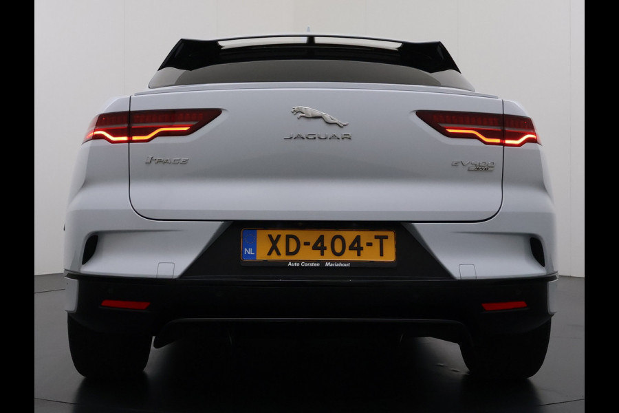 Jaguar I-PACE EV400 pk HSE First Edition 90 kWh AWD Pano-Dak Elektr.+Leer+Memory (Active-Air Suspension-)Luchtvering Matrix-LED Meridian®-Surr Lmv 20" DAB Bluetooth Led Stuur-Stoel-Achterbank-Voorruitverwarming Elek.Achterklep Zeer compleet, nieuwprijs € 106.646,- Origineel Nederlandse Auto