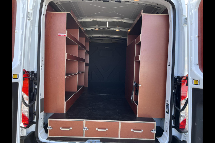 Ford Transit 310 2.0 TDCI L2H2 Trend 130pk | 12 inch SYNC 4 | Trekhaak | Volledig ingericht | Imperiaal | Draadloos Apple Carplay/Android auto | Achteruitrijcamera incl. Downlighter | Digitale Cockpit |