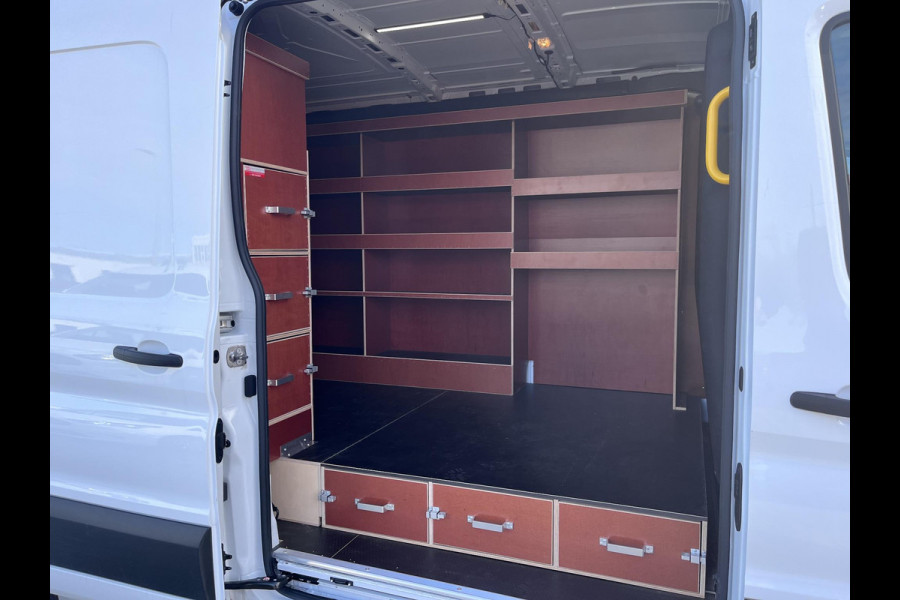 Ford Transit 310 2.0 TDCI L2H2 Trend 130pk | 12 inch SYNC 4 | Trekhaak | Volledig ingericht | Imperiaal | Draadloos Apple Carplay/Android auto | Achteruitrijcamera incl. Downlighter | Digitale Cockpit |
