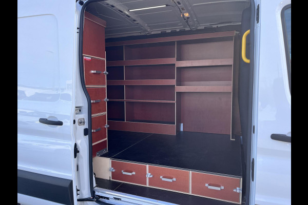 Ford Transit 310 2.0 TDCI L2H2 Trend 130pk | 12 inch SYNC 4 | Trekhaak | Volledig ingericht | Imperiaal | Draadloos Apple Carplay/Android auto | Achteruitrijcamera incl. Downlighter | Digitale Cockpit |