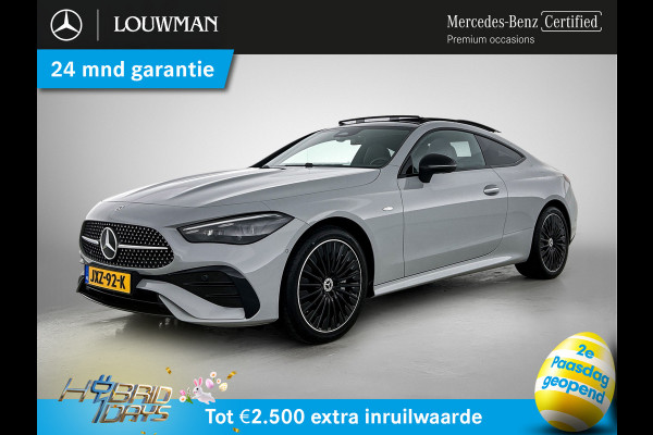 Mercedes-Benz CLE Coupé 300 e AMG Plug-In Hybride AMG | Night Pakket | Panorama Schuif-Kanteldak | Digital Licht | Burmester® | Stuur en Stoelverwarming. MB-paasweekend