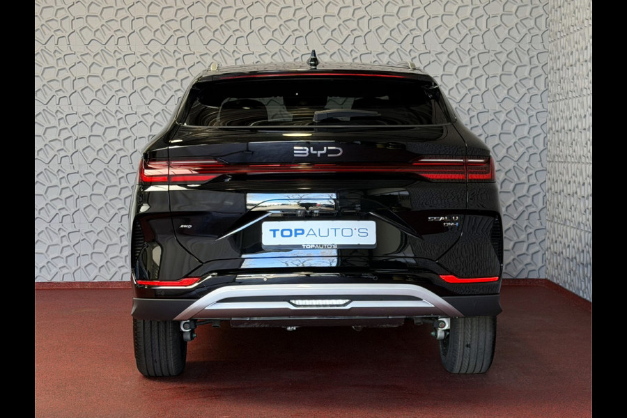 BYD SEAL U 1.5 T DM-i AWD 324PK 18,3KW DESIGN PANO HEADUP 360.CAM STOEL/STUUR VERW STOEL.VENTILATIE INFINITY/AUDIO 6 JAAR GARANTIE phev