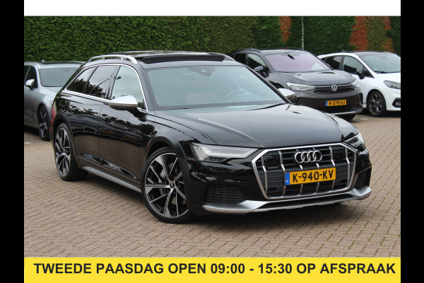 Audi A6 Allroad quattro 55 TFSI Pro Line Plus / Trekhaak / Panoramadak / Camera / Leder / Keyless / 20'' / CarPlay / B&O / Stuurverwarming / Dodehoek / DAB / ACC / Stoelverwarming / Zonnescherm zijruiten