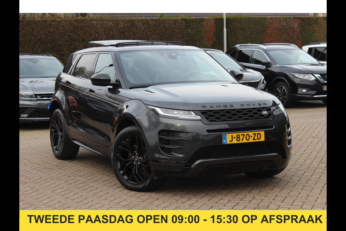 Land Rover Range Rover Evoque 1.5 P300e AWD HSE R-Dynamic NL. Auto / Panoramadak / Camera / Luxe Leder / Meridian / Keyless / 20'' / Navigatie / Stoelverwarming / Dodehoek / DAB / ACC