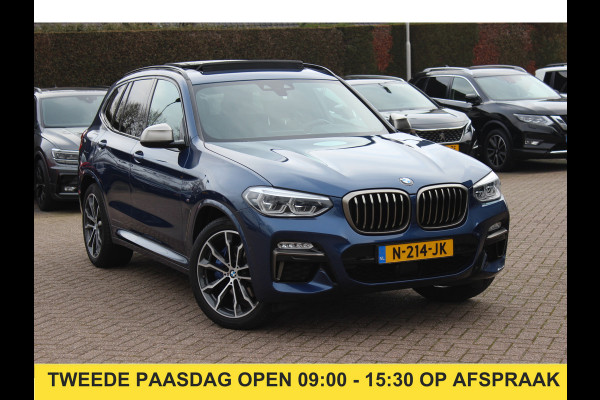 BMW X3 M40i xDrive High Exe. M Sport. / Trekhaak / Panoramadak / Camera / Leder / 20'' / Navigatie / Stoelverwarming / ACC