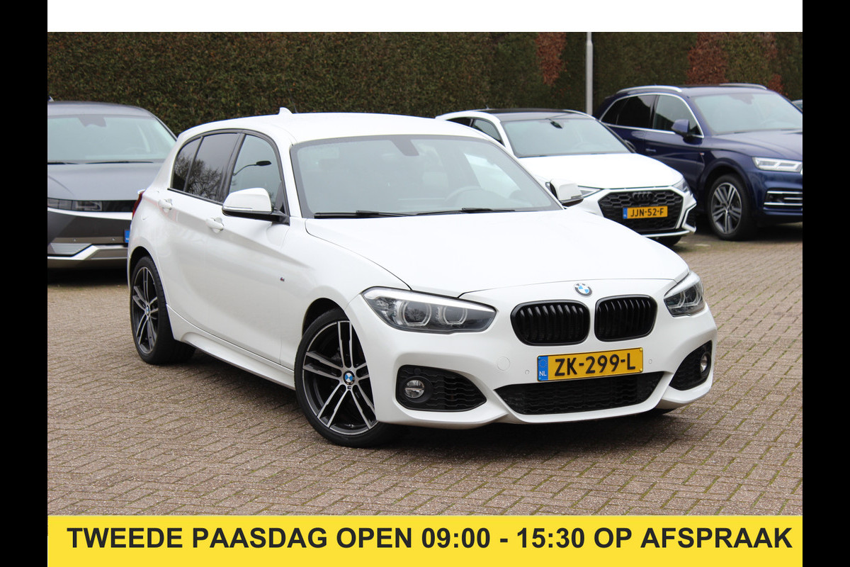 BMW 1-serie 118i Edition M Sport Shadow High Exe. / Leder / Navigatie / Parkeerhulp achter / Keyless / 18'' / Getint glas / Stoelverwarming / Cruise Control