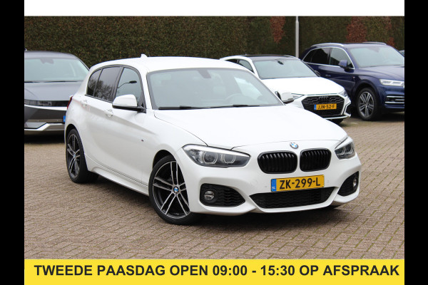 BMW 1-serie 118i Edition M Sport Shadow High Exe. / Leder / Navigatie / Parkeerhulp achter / Keyless / 18'' / Getint glas / Stoelverwarming / Cruise Control