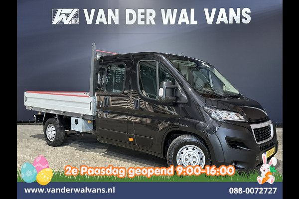 Peugeot Boxer 2.2 Blue HDi 140pk Pick-up 7 Persoons Dubbele cabine open laadbak Euro6 Airco | 7-Zits | 3000kg trekvermogen / 1253kg laadvermogen