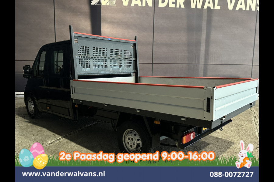 Peugeot Boxer 2.2 Blue HDi 140pk Pick-up 7 Persoons Dubbele cabine open laadbak Euro6 Airco | 7-Zits | 3000kg trekvermogen / 1253kg laadvermogen