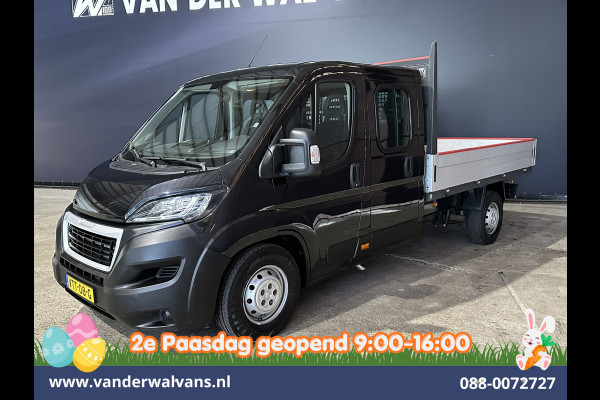 Peugeot Boxer 2.2 Blue HDi 140pk Pick-up 7 Persoons Dubbele cabine open laadbak Euro6 Airco | 7-Zits | 3000kg trekvermogen / 1253kg laadvermogen