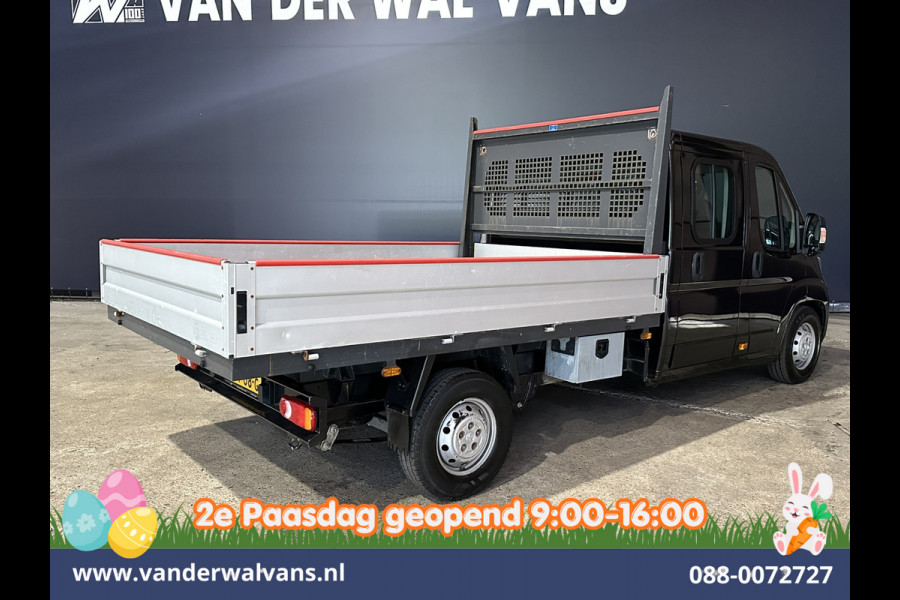 Peugeot Boxer 2.2 Blue HDi 140pk Pick-up 7 Persoons Dubbele cabine open laadbak Euro6 Airco | 7-Zits | 3000kg trekvermogen / 1253kg laadvermogen