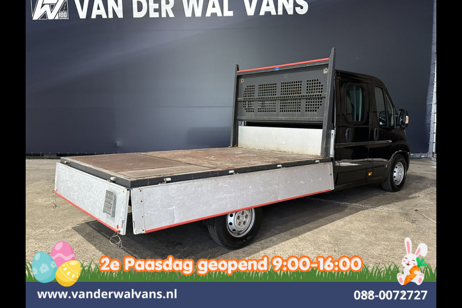 Peugeot Boxer 2.2 Blue HDi 140pk Pick-up 7 Persoons Dubbele cabine open laadbak Euro6 Airco | 7-Zits | 3000kg trekvermogen / 1253kg laadvermogen
