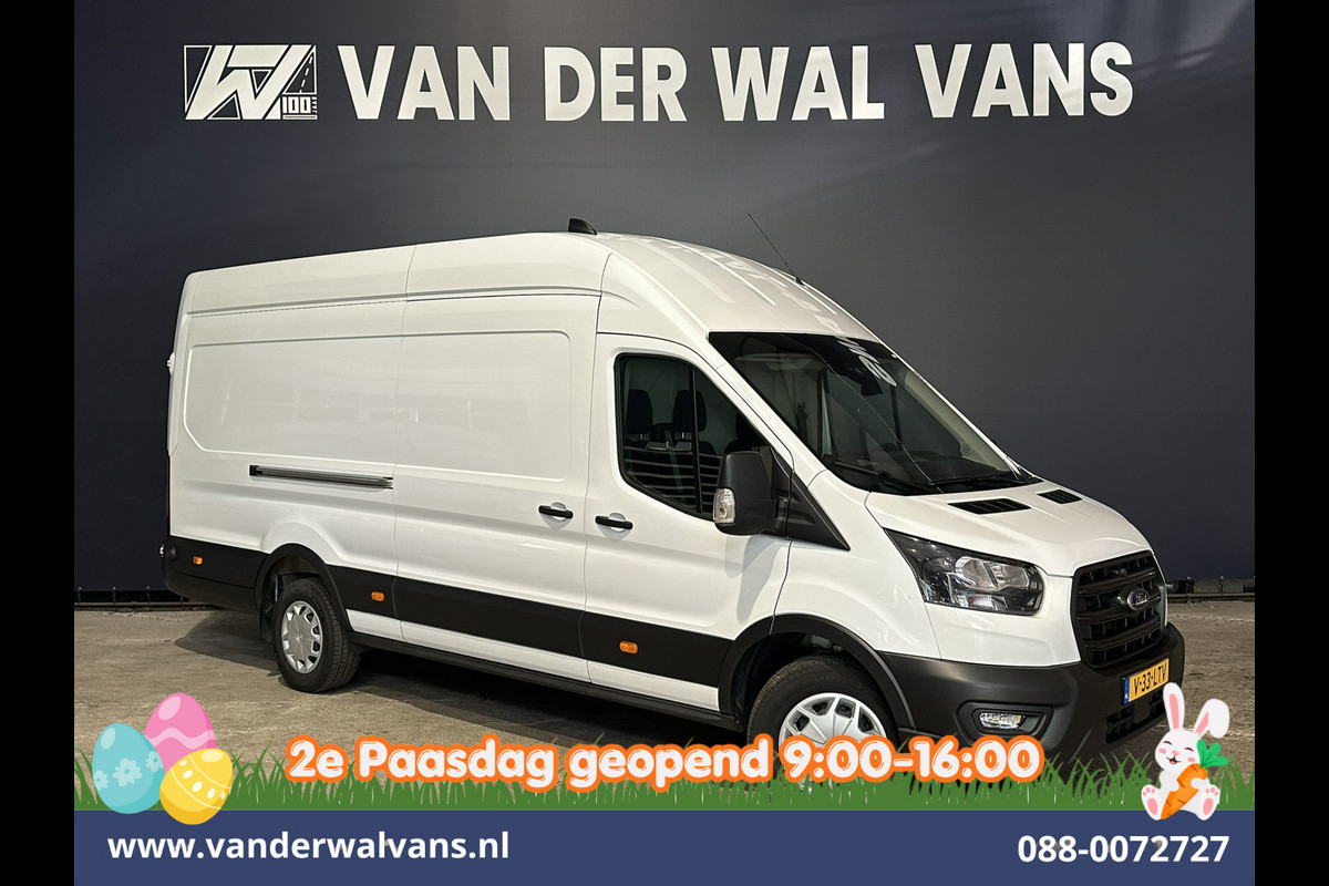 Ford Transit 2.0 TDCI 131pk L4H3 Jumbo Euro6 Airco | Camera | Cruisecontrol | Verwarmde voorruit Parkeersensoren, Bijrijdersbank