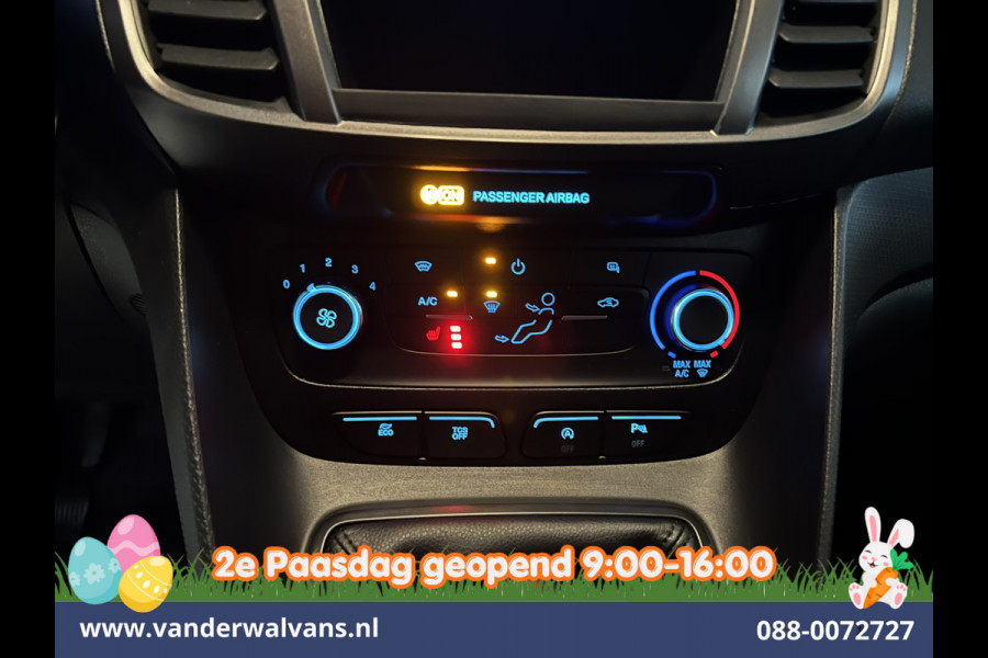 Ford Transit Connect 1.5 EcoBlue 101pk L1H1 Euro6 Airco | 3-Zits | Trekhaak | Stoelverwarming | Verwarmde voorruit Parkeersensoren, Bijrijdersbank