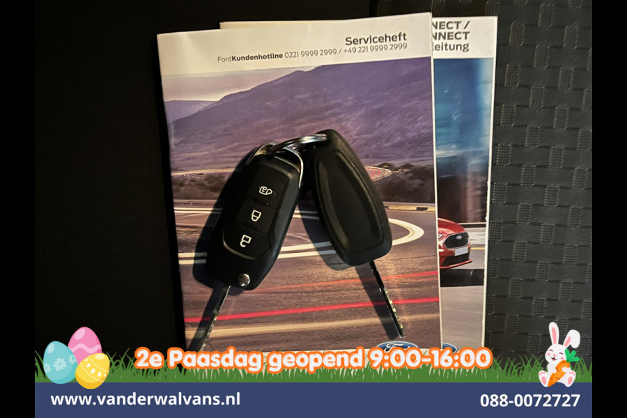 Ford Transit Connect 1.5 EcoBlue 101pk L1H1 Euro6 Airco | 3-Zits | Trekhaak | Stoelverwarming | Verwarmde voorruit Parkeersensoren, Bijrijdersbank