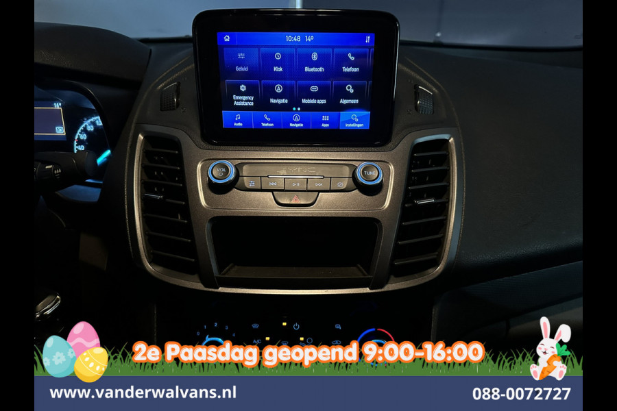 Ford Transit Connect 1.5 EcoBlue 100pk L2H1 Euro6 Airco | 3-Zits | Camera | Navigatie | Verwarmde voorruit Parkeersensoren, Bijrijdersbank