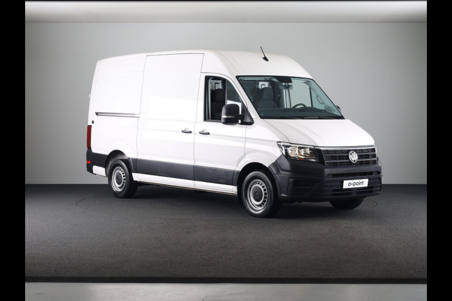 Volkswagen Crafter 35 2.0 TDI L3H2 140 PK | Navigatie via app | Bijrijdersbank | Airco | Side Assist | Inklapbare spiegels | Parkeersensoren voor en achter |