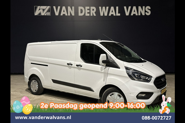 Ford Transit Custom 2.0 TDCI 131pk Automaat L2H1 Euro6 Airco | Xenon | Camera | Apple Carplay | LED | Adaptive Cruisecontrol | Trekhaak Android Auto, Stoelverwarming, Verwarmde voorruit, Dakdragers, Parkeersensoren, Bijrijdersbank, Achterklep