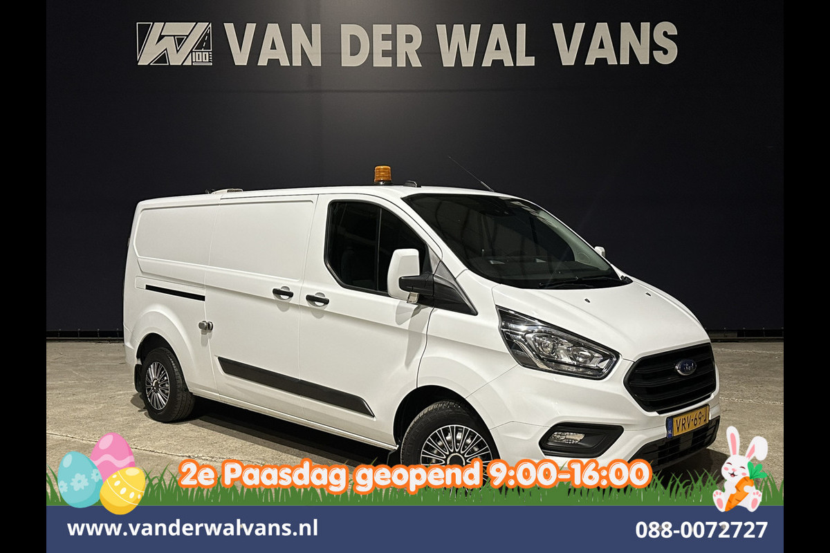 Ford Transit Custom 2.0 TDCI 130pk L2H1 Euro6 Airco | Camera | Apple Carplay | LED | Cruisecontrol | 2800kg Trekhaak Android Auto, Stoelverwarming, Verwarmde voorruit, Parkeersensoren