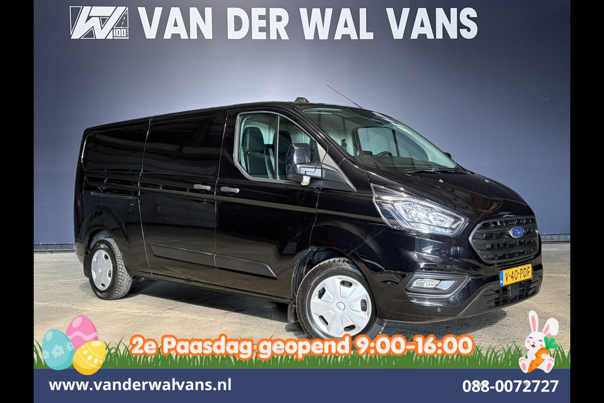 Ford Transit Custom 2.0 TDCI 131pk L2H1 Euro6 Airco | Camera | Leder | Navigatie | LED | Cruisecontrol Verwarmde Voorruit, Parkeersensoren, Bijrijdersbank, 2800kg trekvermogen