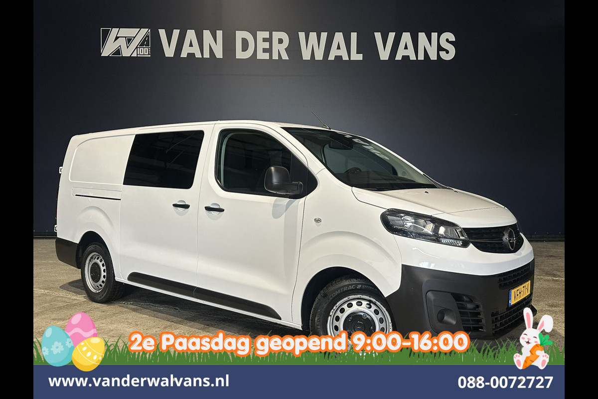 Opel Vivaro 2.0 CDTI 123pk L3H1 Dubbele Cabine Euro6 Airco | 6-Zits | Camera | 2500kg Trekhaak Parkeersensoren