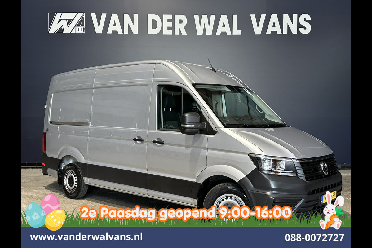 Volkswagen Crafter 2.0 TDI 140pk L3H3 L2H2 Euro6 Airco | Camera | Apple Carplay | Cruisecontrol Android Auto, Parkeersensoren, Bijrijdersbank, 3000kg Trekvermogen, zilver