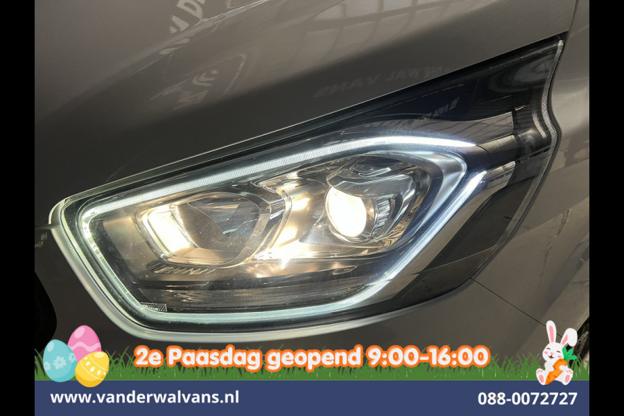 Ford Transit Custom 2.0 TDCI L2H1 Euro6 Airco | Camera | LED | Cruisecontrol | Parkeersensoren V+A Verwarmde voorruit, Bijrijdersbank, 2800kg trekvermogen