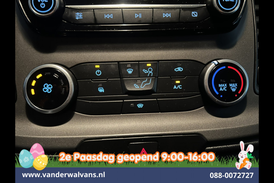 Ford Transit Custom 2.0 TDCI L2H1 Euro6 Airco | Camera | LED | Cruisecontrol | Parkeersensoren V+A Verwarmde voorruit, Bijrijdersbank, 2800kg trekvermogen