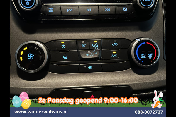 Ford Transit Custom 2.0 TDCI L2H1 Euro6 Airco | Camera | LED | Cruisecontrol | Parkeersensoren V+A Verwarmde voorruit, Bijrijdersbank, 2800kg trekvermogen