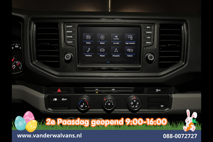 Volkswagen Crafter 2.0 TDI 140pk L3H3 L2H2 Euro6 Airco | Navigatie | Apple Carplay | Cruisecontrol Android Auto, Bijrijdersbank, 3000kg trekvermogen, zilver