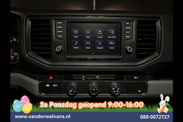 Volkswagen Crafter 2.0 TDI 140pk L3H3 L2H2 Euro6 Airco | Navigatie | Apple Carplay | Cruisecontrol Android Auto, Bijrijdersbank, 3000kg trekvermogen, zilver