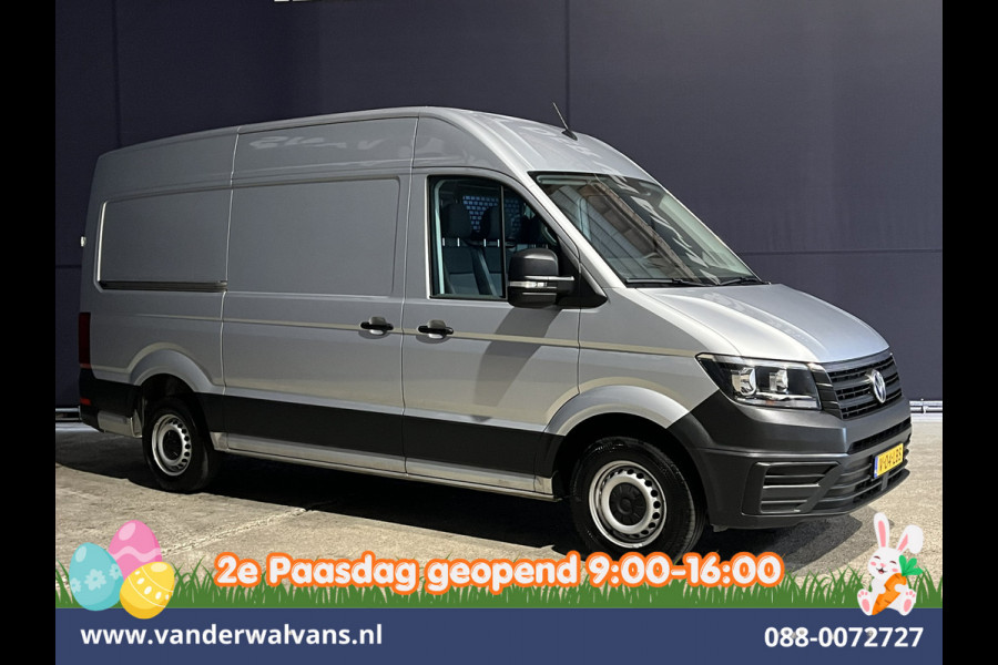 Volkswagen Crafter 2.0 TDI 140pk L3H3 L2H2 Euro6 Airco | Navigatie | Apple Carplay | Cruisecontrol Android Auto, Bijrijdersbank, 3000kg trekvermogen, zilver