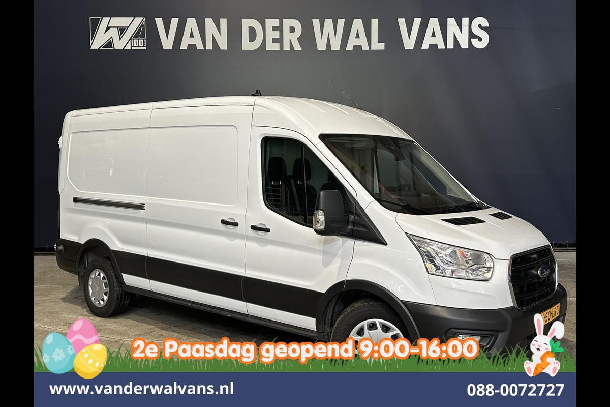 Ford Transit 2.0 TDCI 131pk L3H2 Euro6 *Rijklaar Direct Rijden* Airco | Camera | Navigatie | Android Auto | Cruisecontrol | Parkeersensoren Stoelverwarming, Verwarmde voorruit, Bijrijdersbank