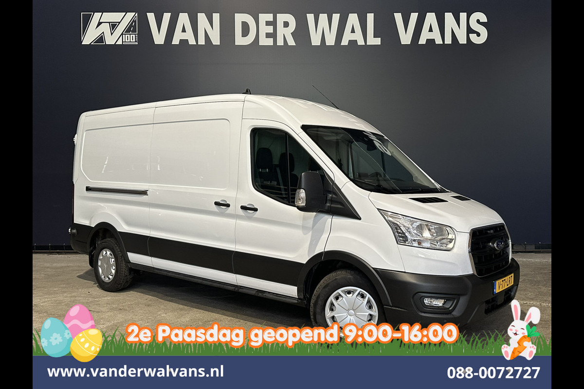 Ford Transit 2.0 TDCI 130pk L3H2 Euro6 Airco | Camera | Navigatie | Android Auto | Cruisecontrol | Parkeersensoren Stoelverwarming, Verwarmde voorruit, 2500kg trekvermogen, Bijrijdersbank