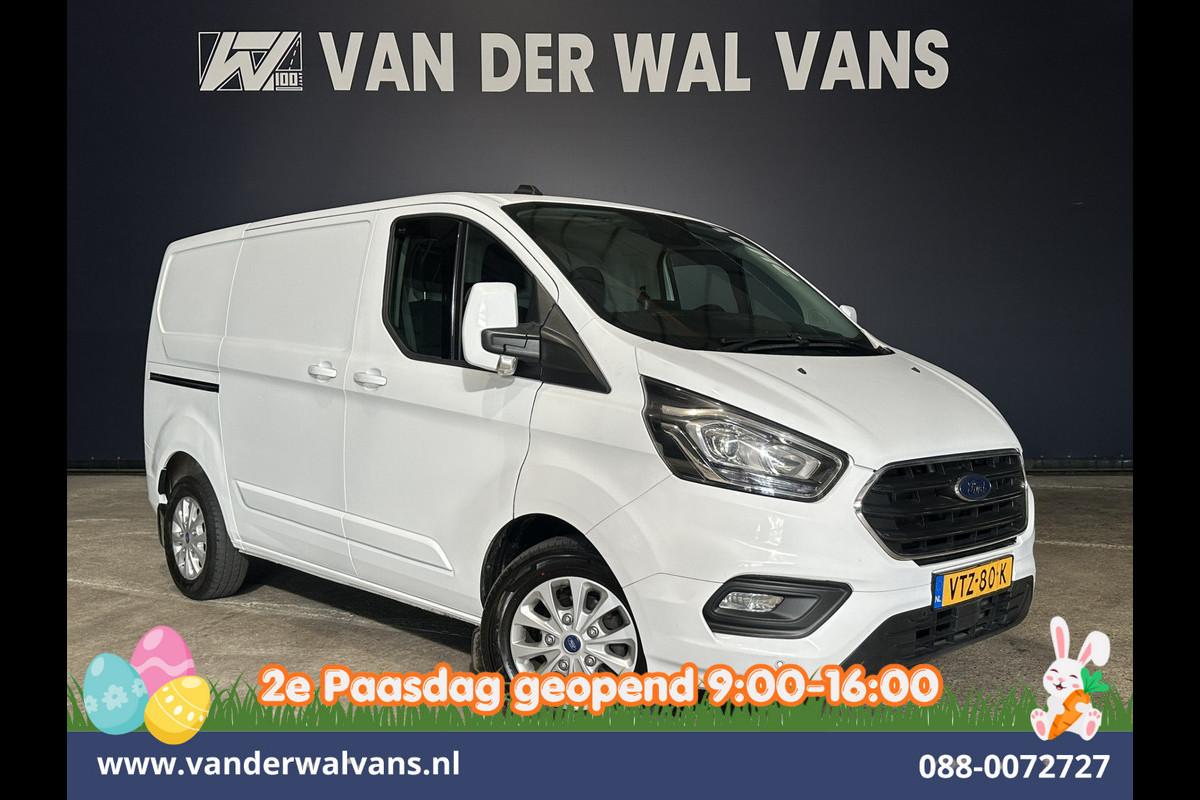 Ford Transit Custom 2.0 TDCI 130pk Automaat L1H1 Limited Editie Euro6 Airco | Camera | Navigatie | LED Apple Carplay, Android Auto, LM Velgen, Cruisecontrol, Stoelverwarming, Verwarmde voorruit, Parkeersensoren, Bijrijdersbank